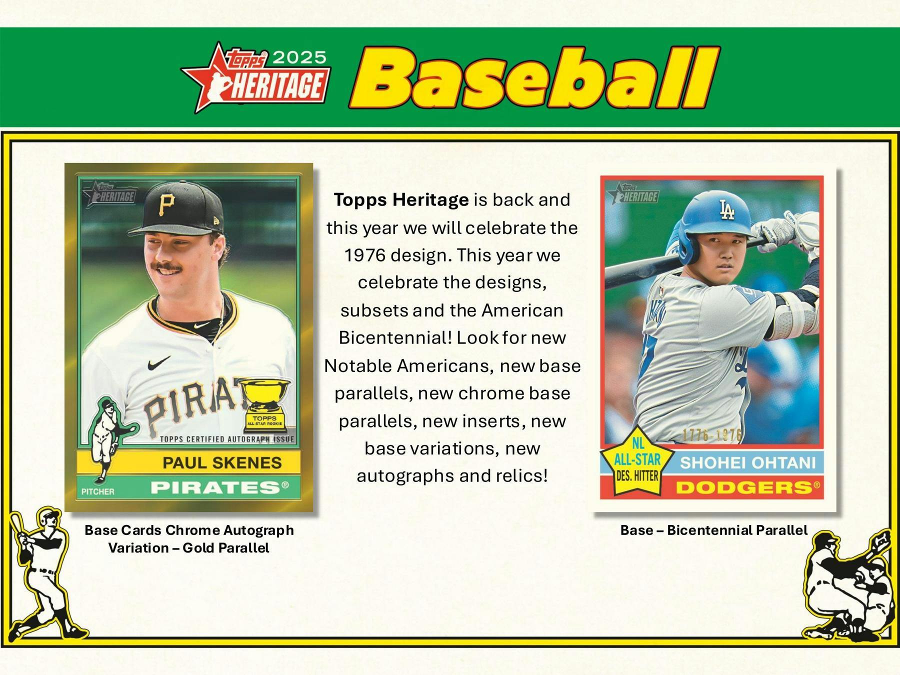 2025 Topps Heritage Baseball Hobby Box - Columbia Hobby - Sports Card Boxes - Toploaders - Card Savers