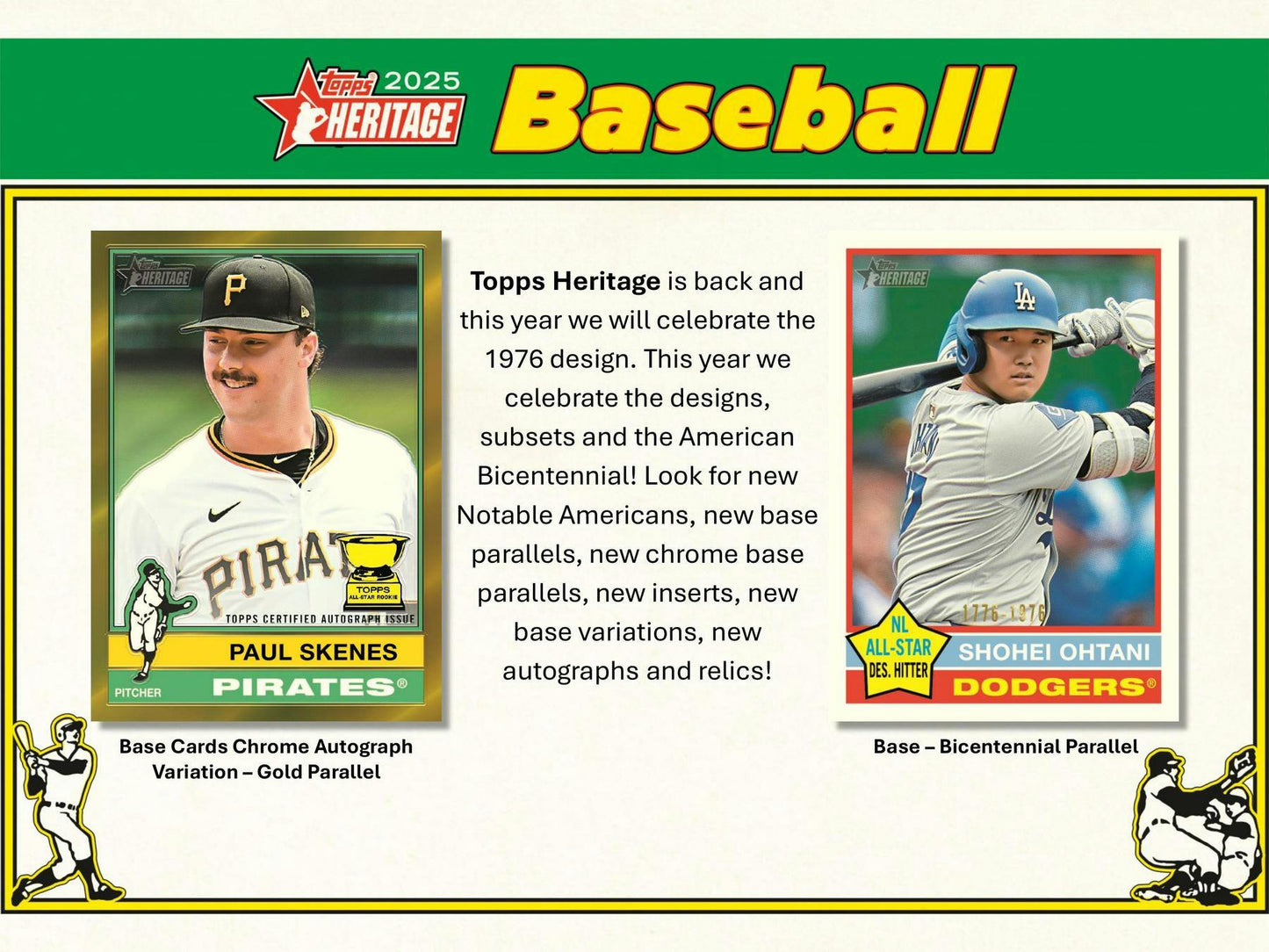 2025 Topps Heritage Baseball Mega Box - Columbia Hobby - Sports Card Boxes - Toploaders - Card Savers