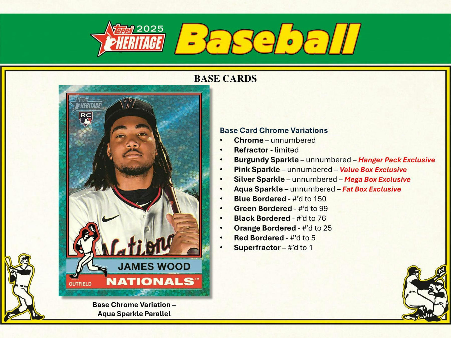 2025 Topps Heritage Baseball Mega Box - Columbia Hobby - Sports Card Boxes - Toploaders - Card Savers