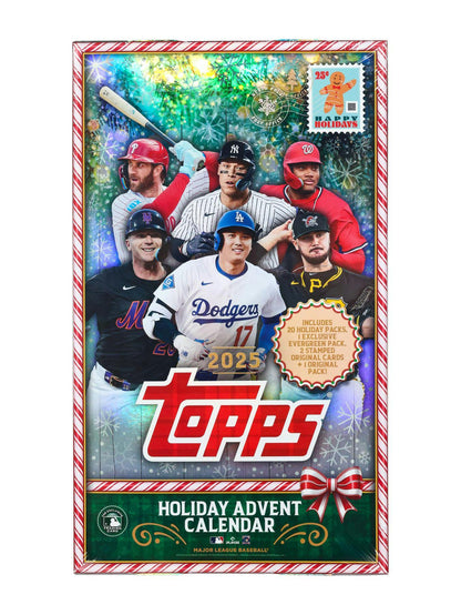 2025 Topps Holiday Baseball Advent Calendar Box | Columbia Sports Cards - Columbia Hobby - Sports Card Boxes - Toploaders - Card Savers