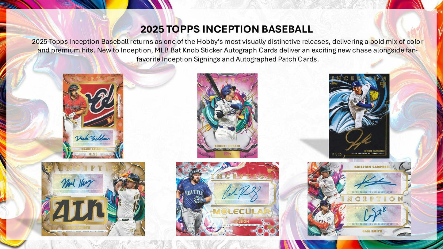 2025 Topps Inception Baseball Hobby Box | Columbia Sports Cards - Columbia Sports Cards
