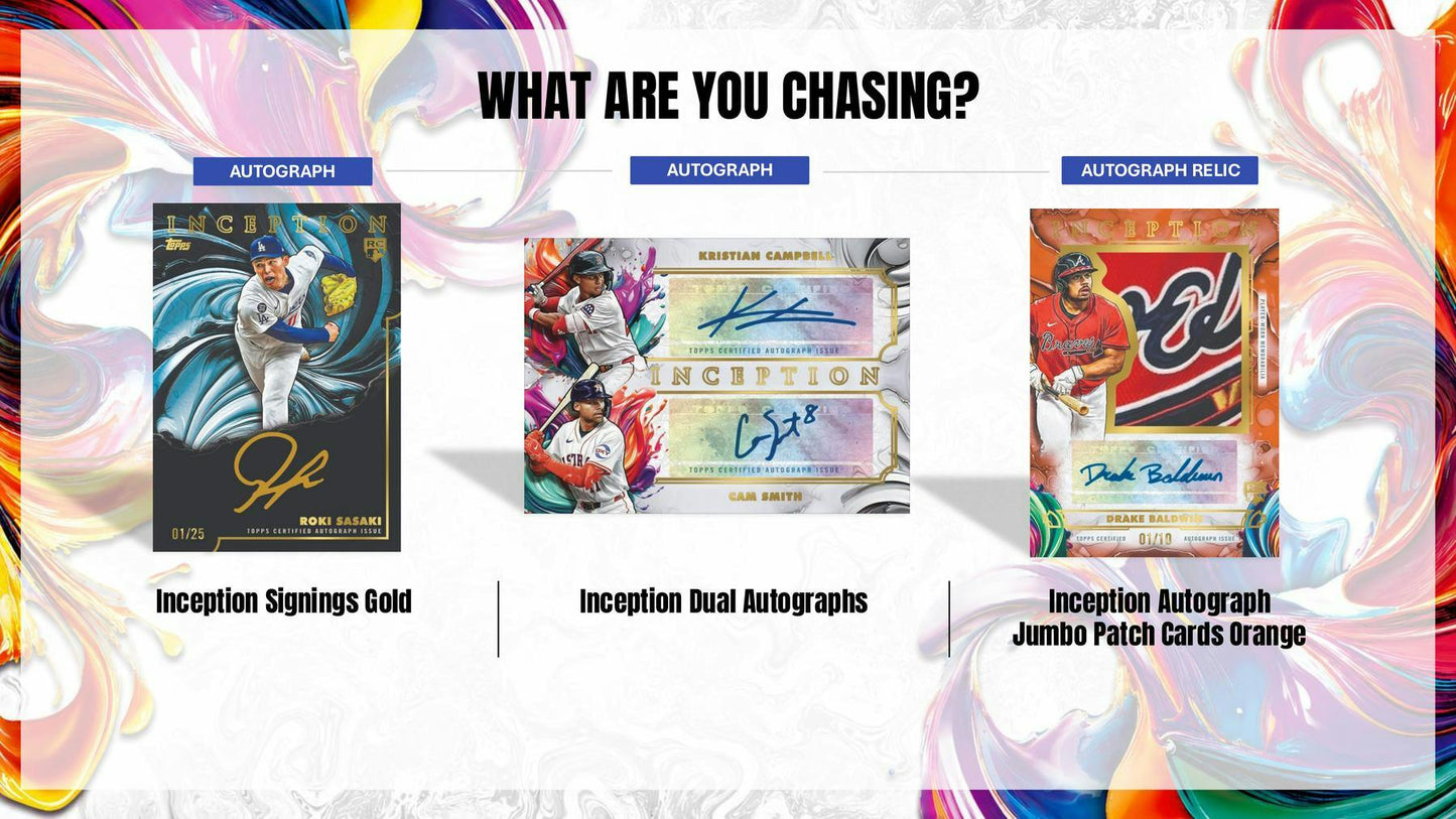2025 Topps Inception Baseball Hobby Box | Columbia Sports Cards - Columbia Sports Cards