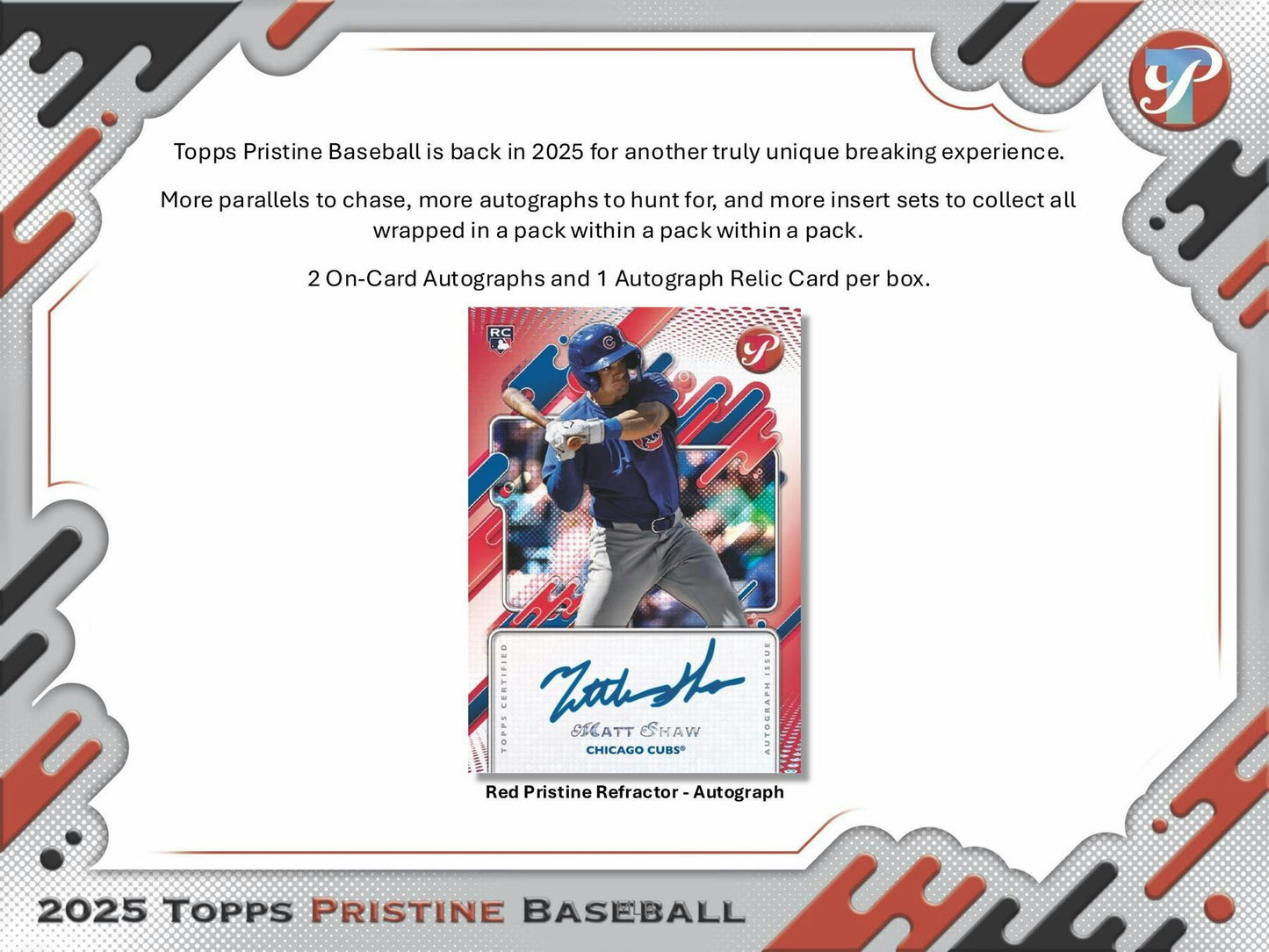 2025 Topps Pristine Baseball Hobby Box | Columbia Sports Cards PRESALE - Columbia Hobby - Sports Card Boxes - Toploaders - Card Savers