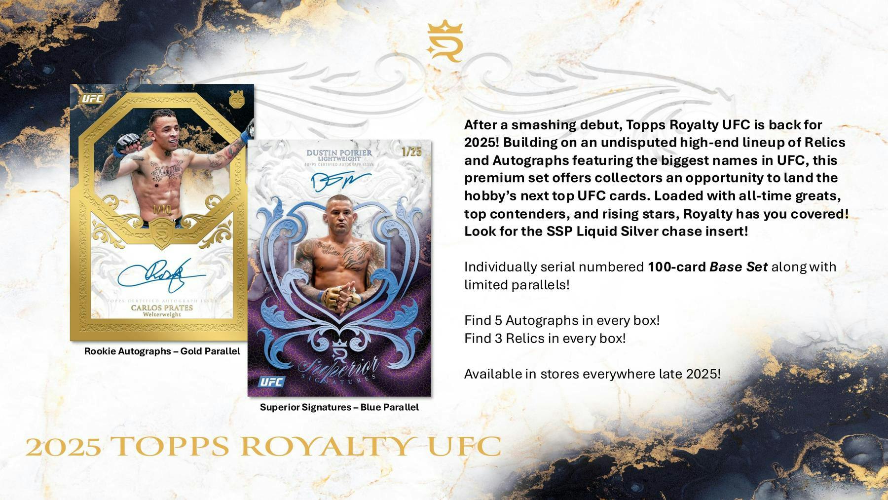 2025 Topps Royalty UFC Hobby Box | Columbia Sports Cards - Columbia Hobby - Sports Card Boxes - Toploaders - Card Savers