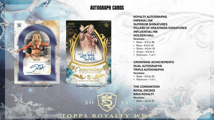 2025 Topps Royalty WWE Wrestling Hobby Box | Columbia Sports Cards - Columbia Hobby - Sports Card Boxes - Toploaders - Card Savers