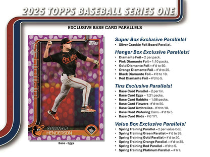 2025 Topps Series 1 Baseball Celebration Mega Box - Columbia Hobby - Sports Card Boxes - Toploaders - Card Savers