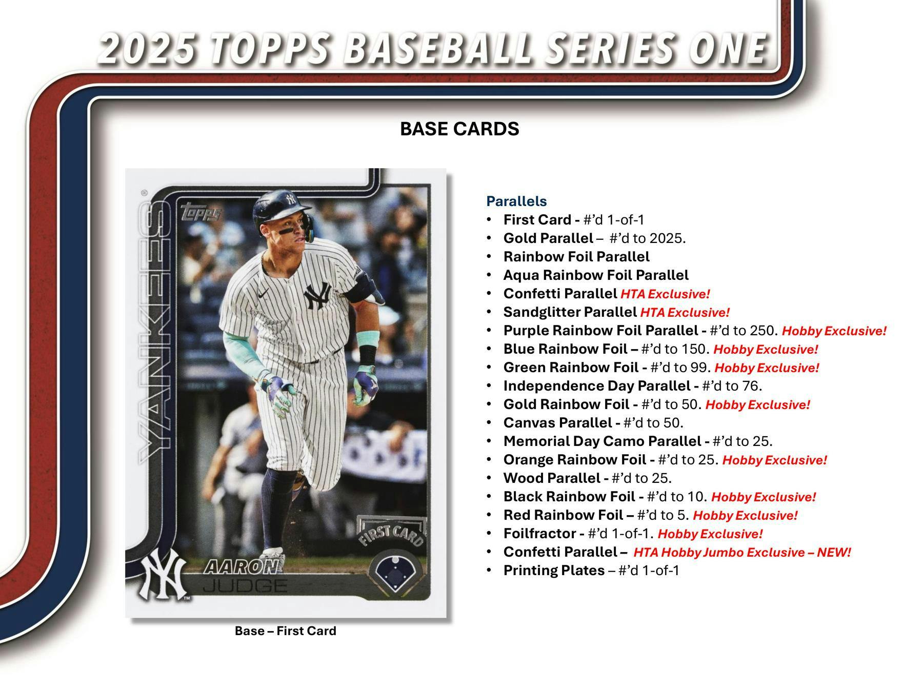 2025 Topps Series 1 Baseball Hobby Jumbo Box - Columbia Hobby - Sports Card Boxes - Toploaders - Card Savers