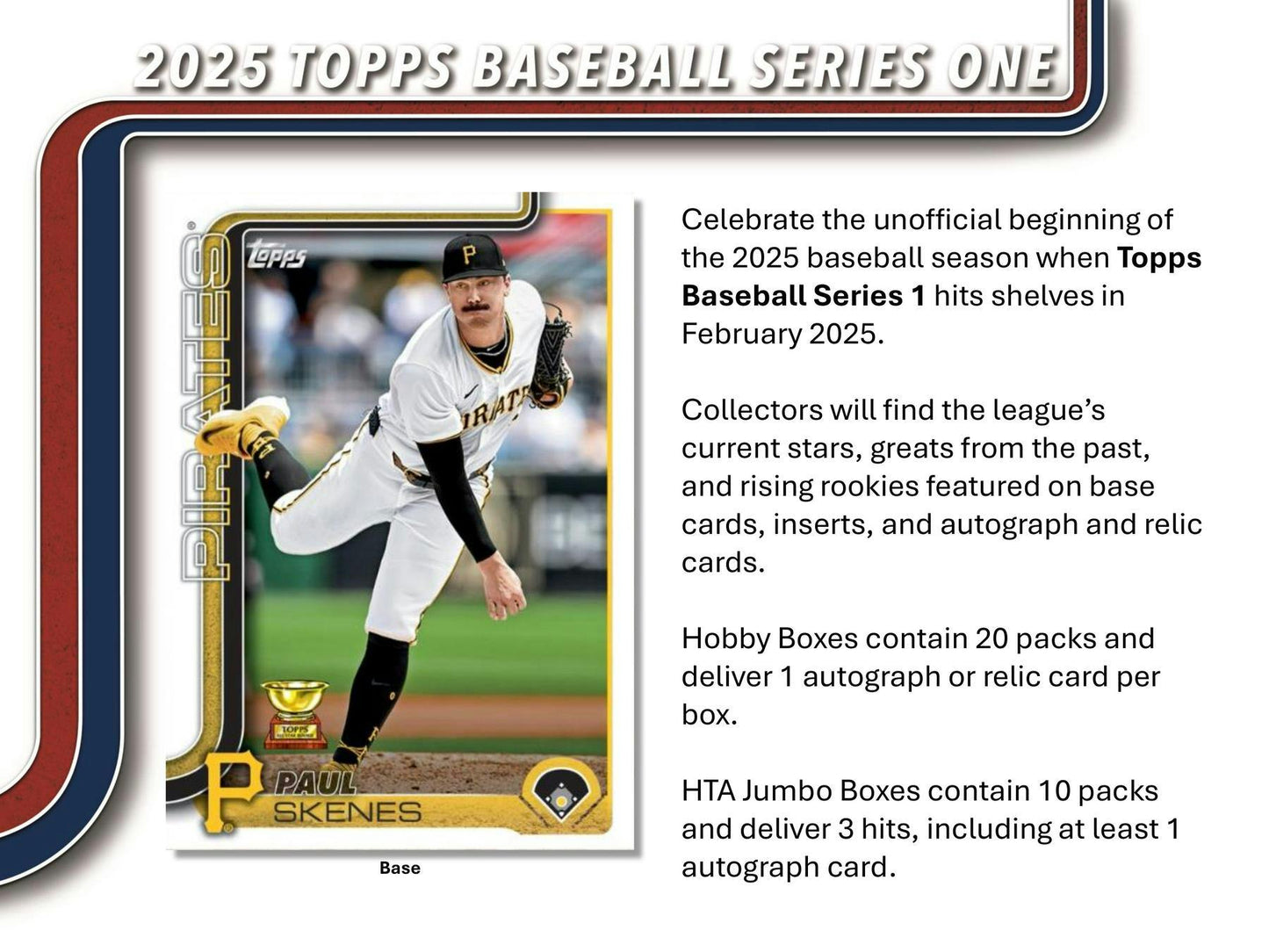 2025 Topps Series 1 Baseball Hobby Jumbo Box - Columbia Hobby - Sports Card Boxes - Toploaders - Card Savers