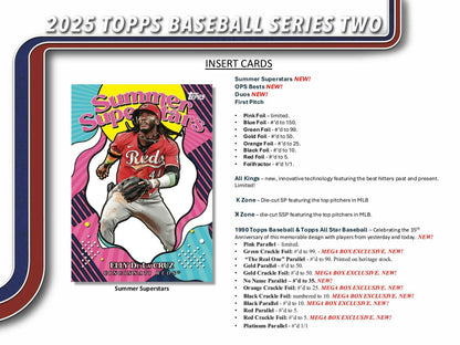 2025 Topps Series 2 Baseball 7 - Pack Blaster Box - Columbia Hobby - Sports Card Boxes - Toploaders - Card Savers