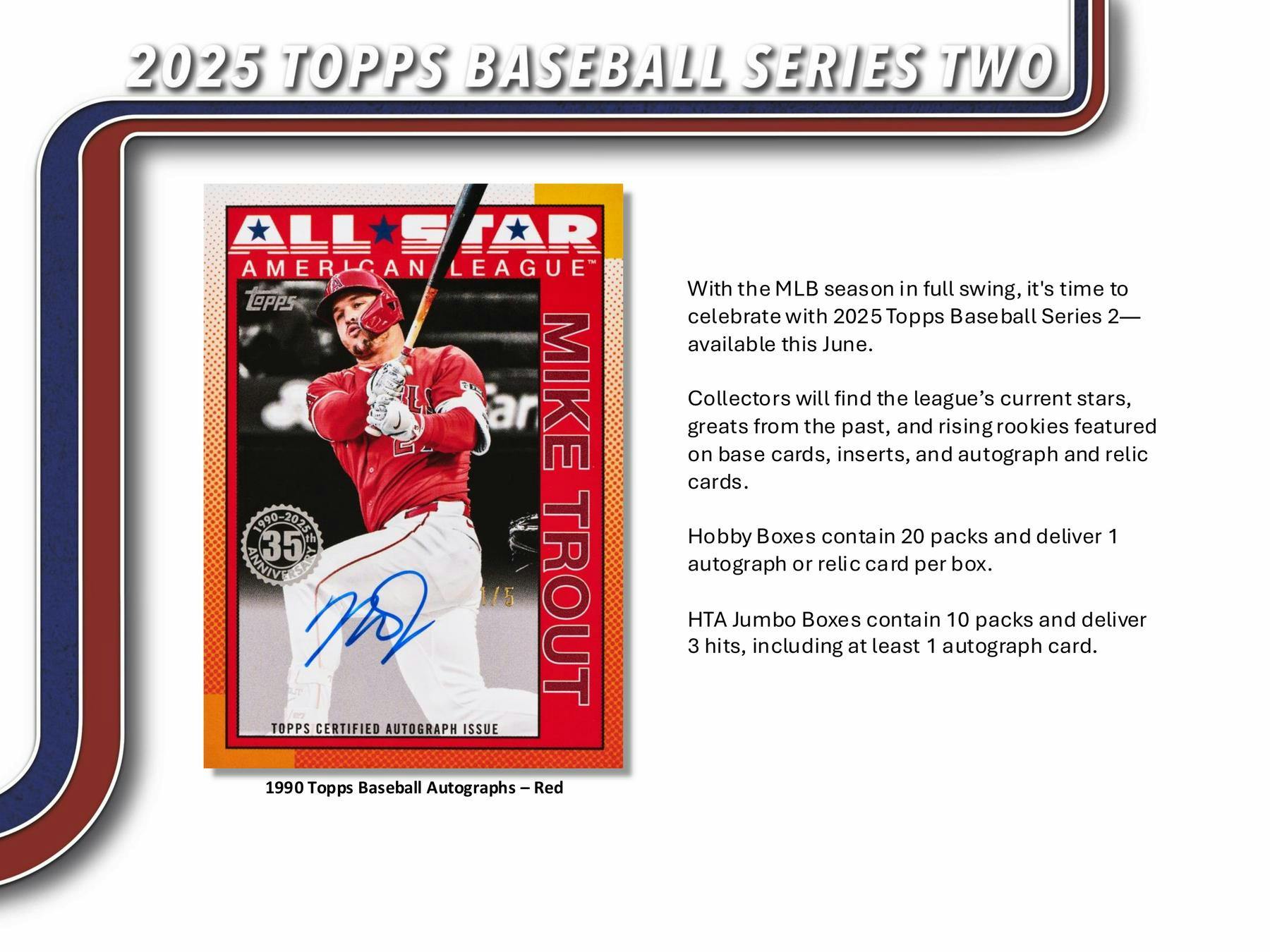 2025 Topps Series 2 Baseball Hobby Jumbo Box - Columbia Hobby - Sports Card Boxes - Toploaders - Card Savers