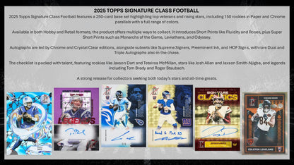 2025 Topps Signature Class Football Mega Box | Columbia Sports Cards - Columbia Sports Cards