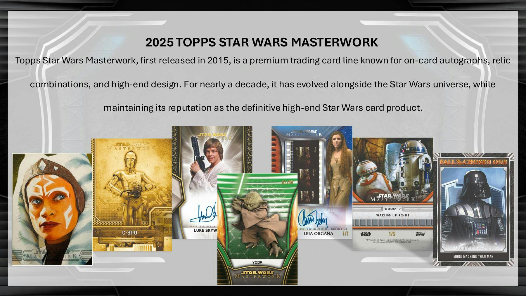 2025 Topps Star Wars Masterwork Hobby Box | Columbia Sports Cards - Columbia Sports Cards