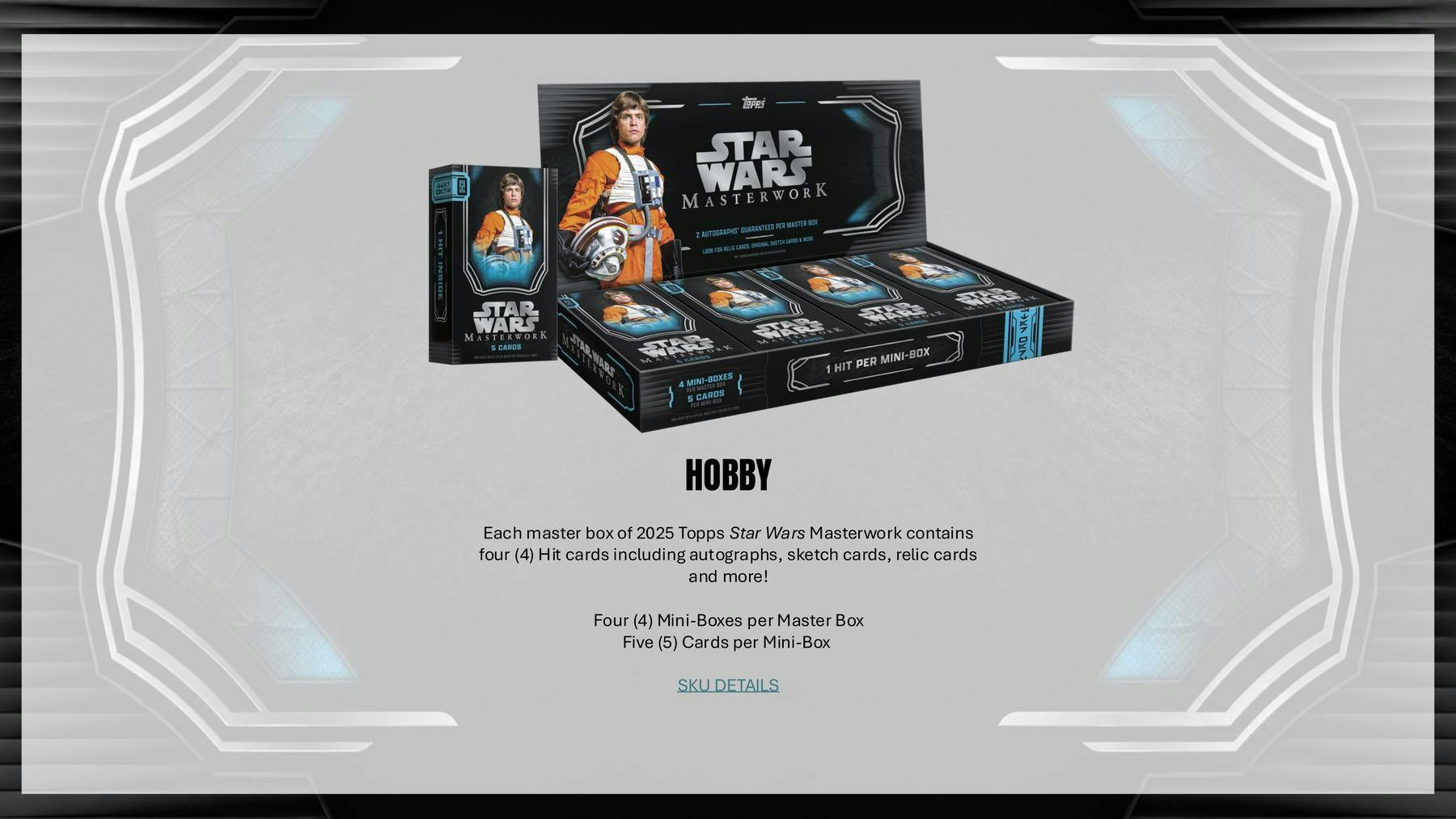 2025 Topps Star Wars Masterwork Hobby Box | Columbia Sports Cards - Columbia Sports Cards
