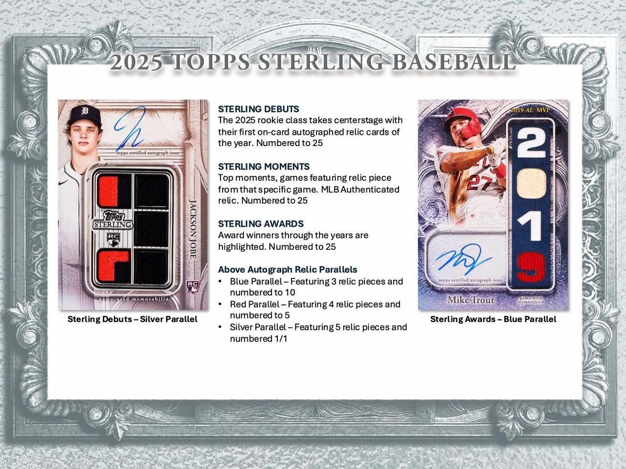 2025 Topps Sterling Baseball Hobby Box - Columbia Hobby - Sports Card Boxes - Toploaders - Card Savers