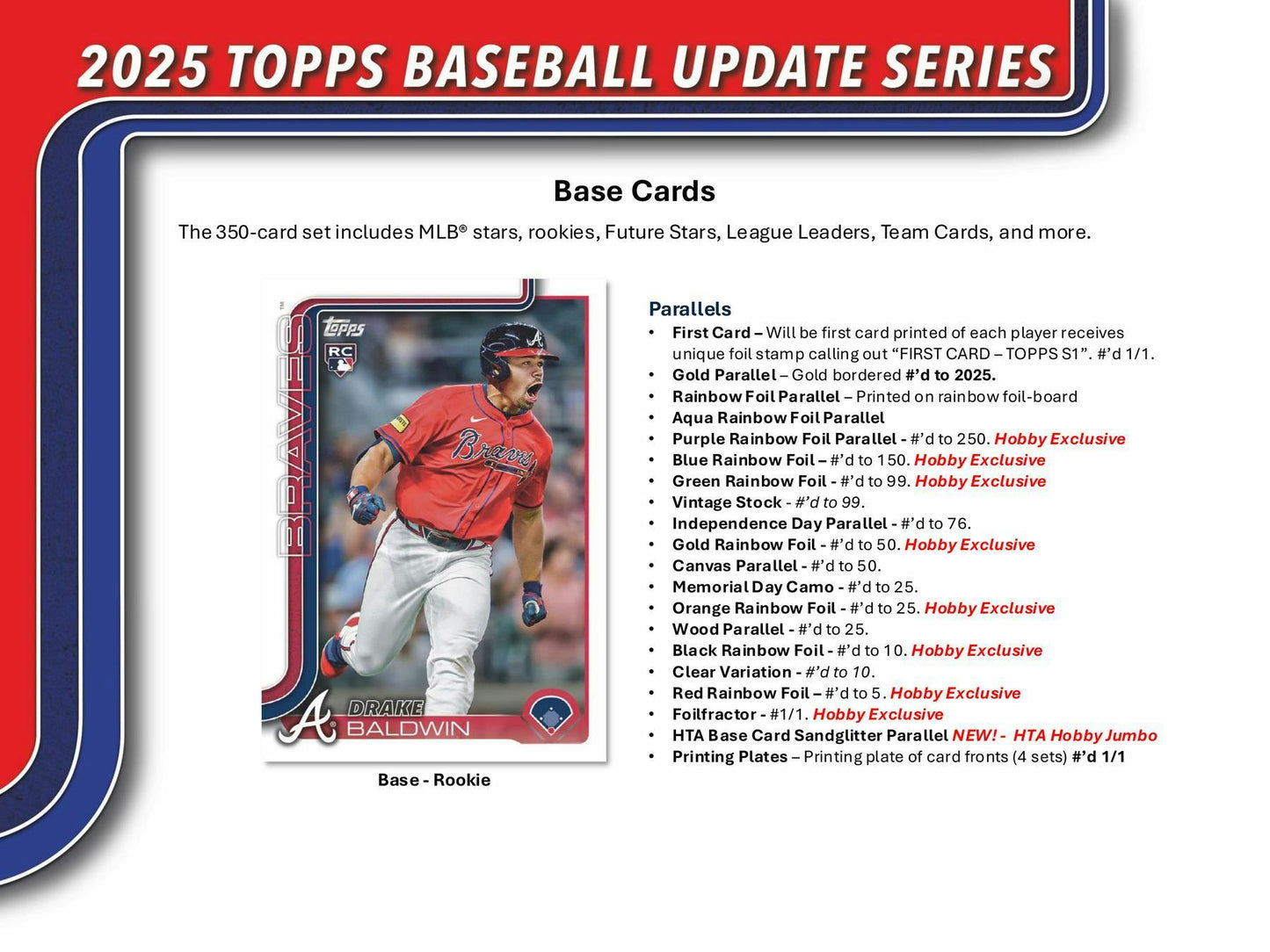 2025 Topps Update Series Baseball Hobby Box | Columbia Sports Cards - Columbia Hobby - Sports Card Boxes - Toploaders - Card Savers