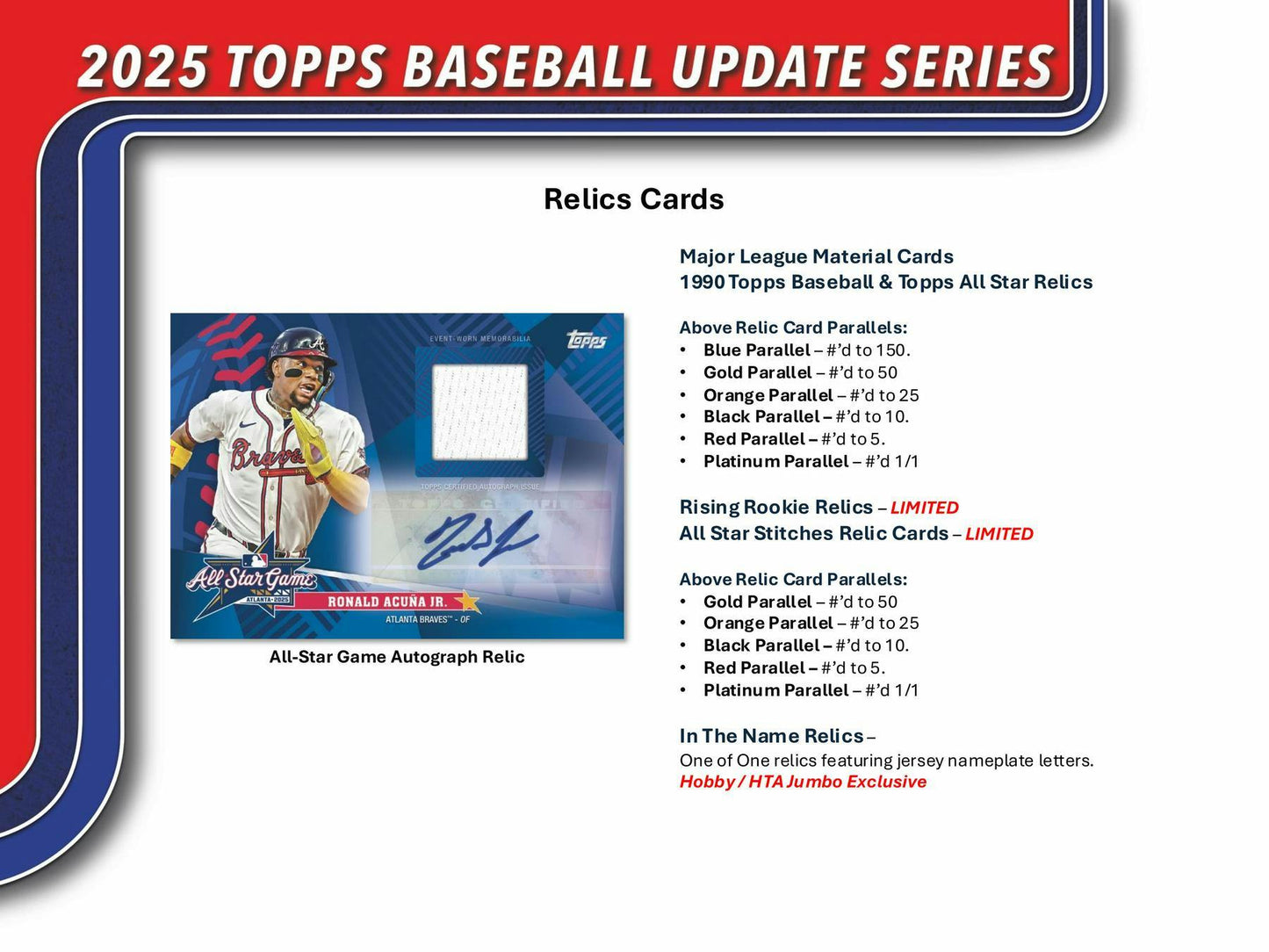 2025 Topps Update Series Baseball Hobby Jumbo Box | Columbia Sports Cards - Columbia Hobby - Sports Card Boxes - Toploaders - Card Savers