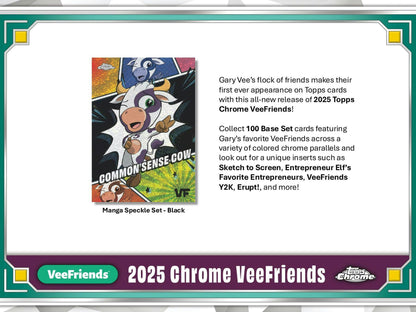 2025 Topps VeeFriends Chrome Hobby Box - Columbia Hobby - Sports Card Boxes - Toploaders - Card Savers