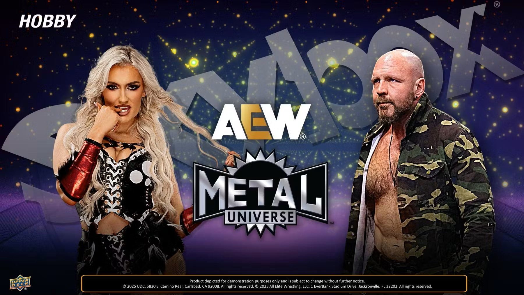 2025 Upper Deck AEW Skybox Metal Universe Wrestling Hobby Box - Columbia Hobby - Sports Card Boxes - Toploaders - Card Savers