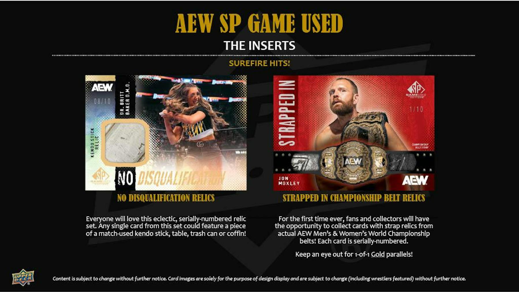 2025 Upper Deck AEW SP Game Used Wrestling Hobby Box - Columbia Hobby - Sports Card Boxes - Toploaders - Card Savers