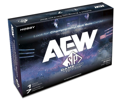 2025 Upper Deck AEW SP Game Used Wrestling Hobby Box - Columbia Hobby - Sports Card Boxes - Toploaders - Card Savers