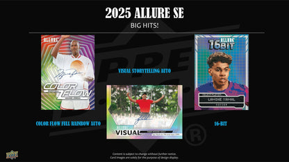 2025 Upper Deck Allure SE Hobby Box - Columbia Hobby - Sports Card Boxes - Toploaders - Card Savers