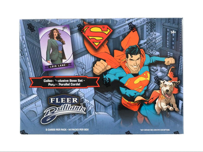 2025 Upper Deck Fleer Brilliants Superman Mega Box | Columbia Sports Cards - Columbia Hobby - Sports Card Boxes - Toploaders - Card Savers