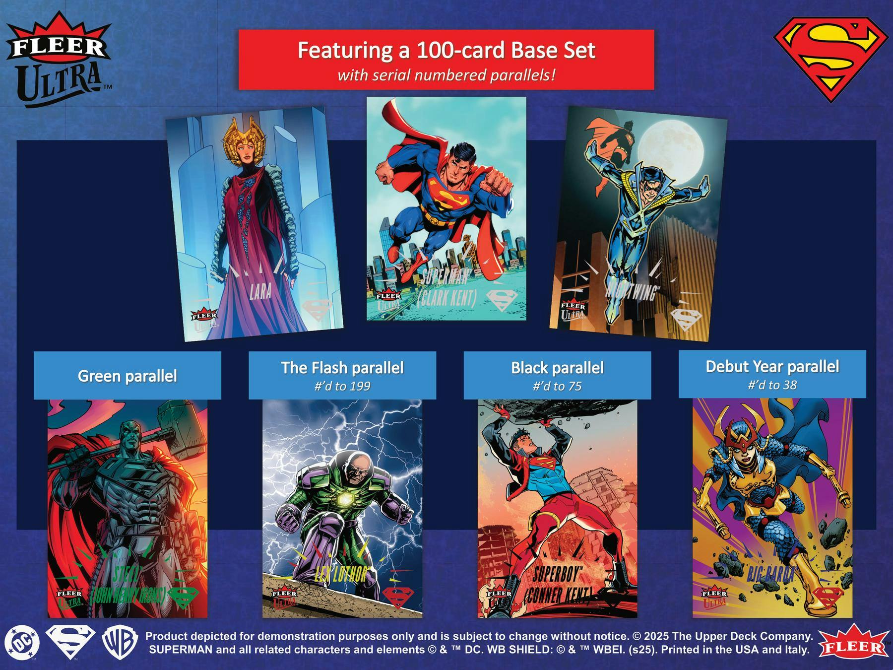 2025 Upper Deck Fleer Ultra Superman Hobby Box - Columbia Hobby - Sports Card Boxes - Toploaders - Card Savers