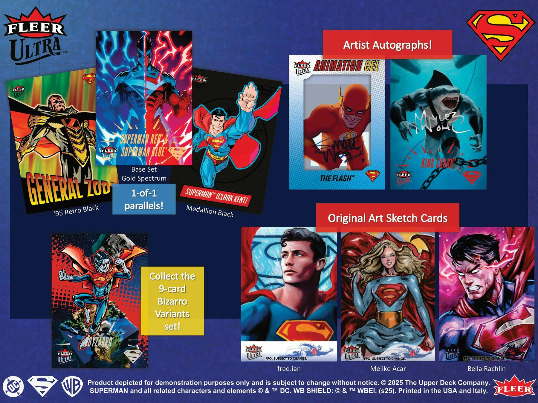 2025 Upper Deck Fleer Ultra Superman Hobby Box - Columbia Hobby - Sports Card Boxes - Toploaders - Card Savers