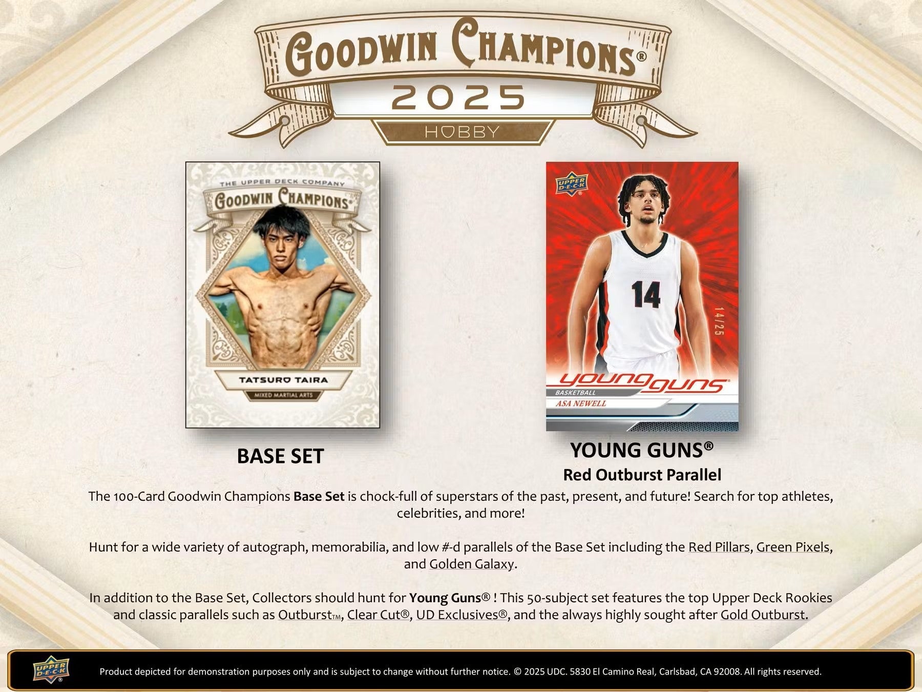 2025 Upper Deck Goodwin Champions Hobby Box - Columbia Hobby - Sports Card Boxes - Toploaders - Card Savers