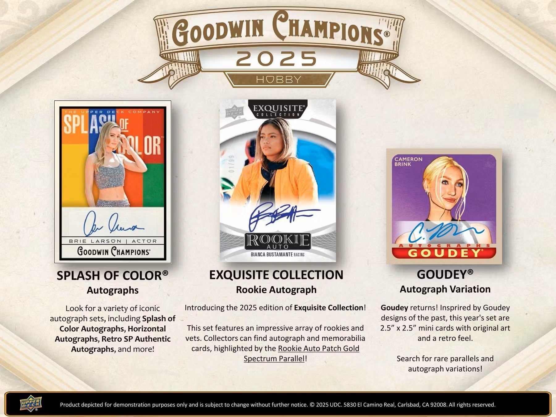 2025 Upper Deck Goodwin Champions Hobby Box - Columbia Hobby - Sports Card Boxes - Toploaders - Card Savers