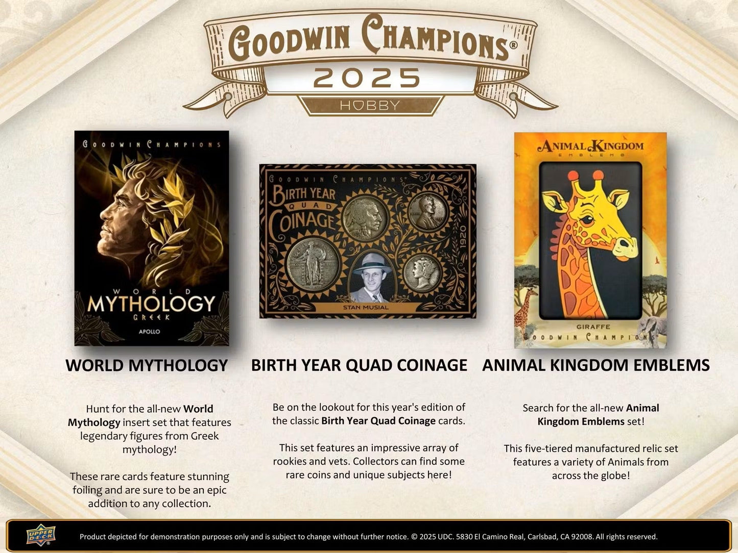 2025 Upper Deck Goodwin Champions Hobby Box - Columbia Hobby - Sports Card Boxes - Toploaders - Card Savers