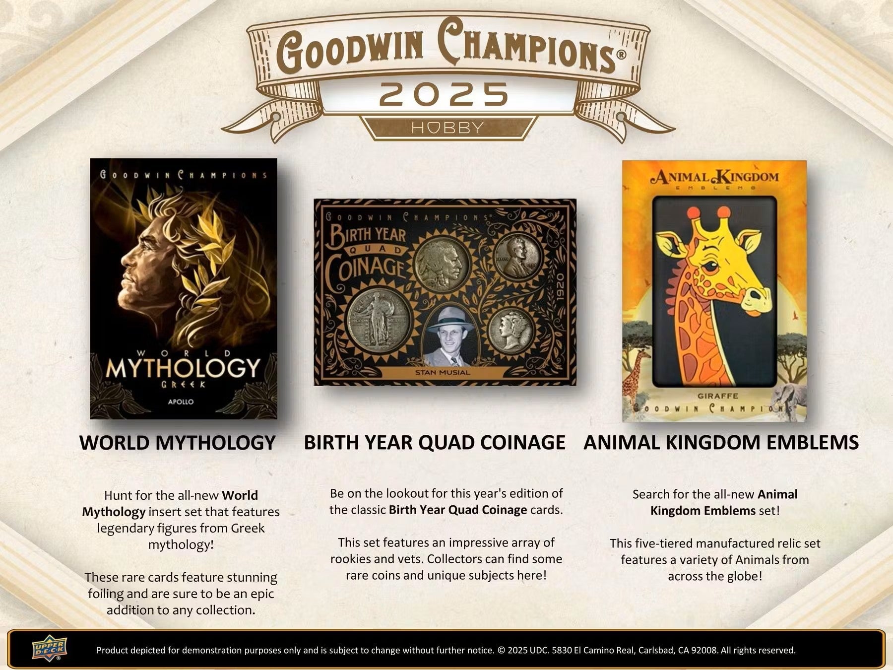 2025 Upper Deck Goodwin Champions Hobby Box - Columbia Hobby - Sports Card Boxes - Toploaders - Card Savers