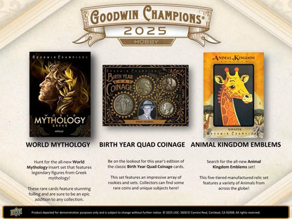 2025 Upper Deck Goodwin Champions Hobby Box - Columbia Hobby - Sports Card Boxes - Toploaders - Card Savers
