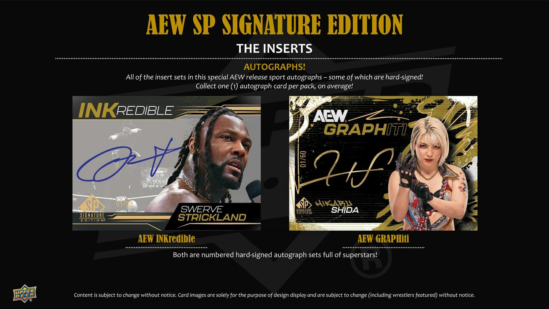 2025 Upper Deck SP Signature Edition AEW Wrestling Hobby Box - Columbia Hobby - Sports Card Boxes - Toploaders - Card Savers