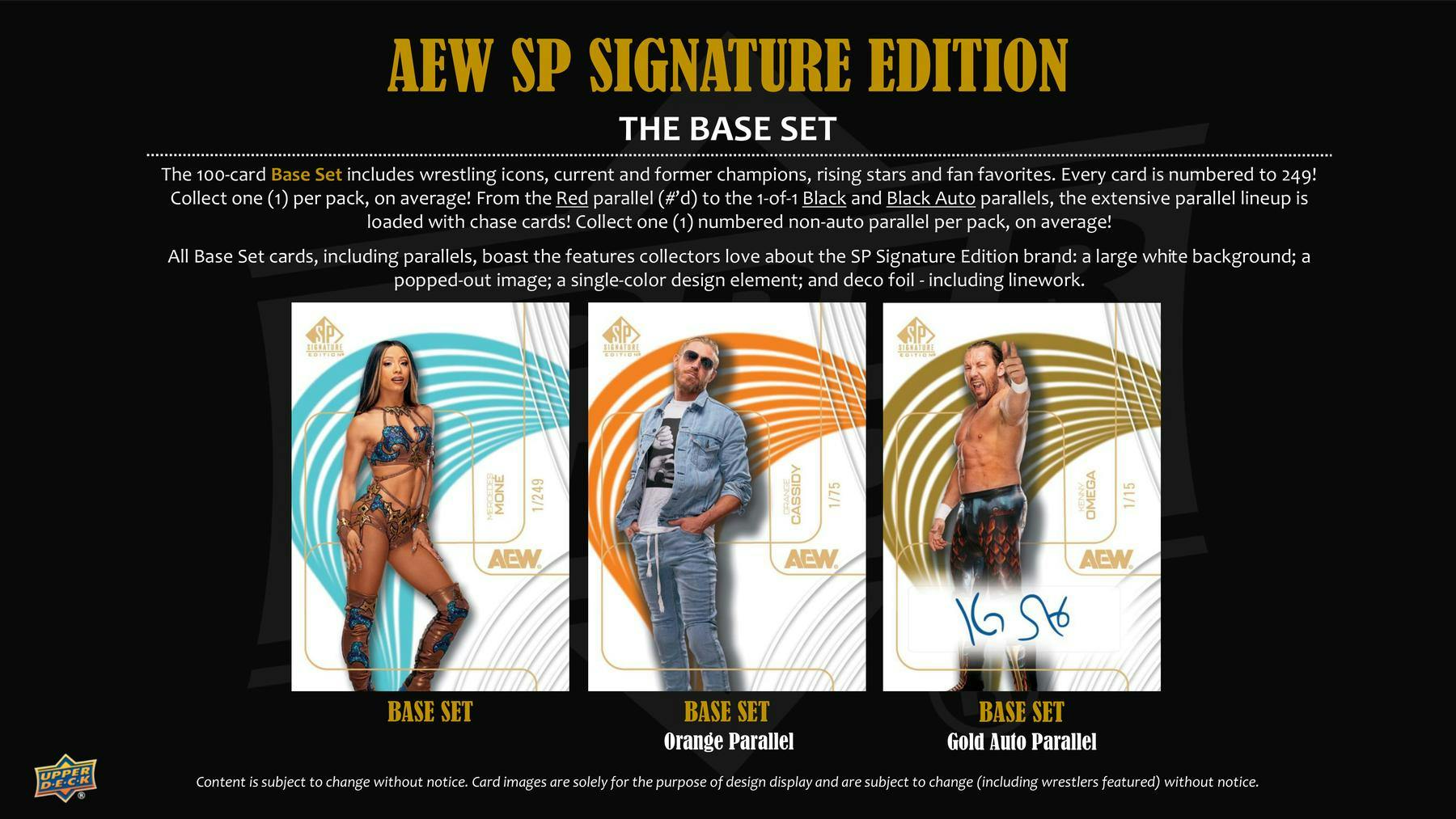 2025 Upper Deck SP Signature Edition AEW Wrestling Hobby Box - Columbia Hobby - Sports Card Boxes - Toploaders - Card Savers