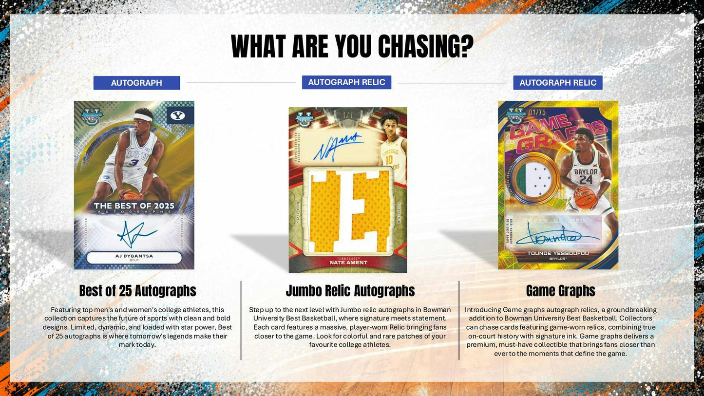 2025/26 Bowman University Best Basketball Hobby Box | Columbia Sports Cards - Columbia Hobby - Sports Card Boxes - Toploaders - Card Savers