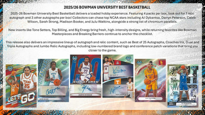 2025/26 Bowman University Best Basketball Hobby Box | Columbia Sports Cards - Columbia Hobby - Sports Card Boxes - Toploaders - Card Savers