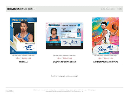 2025/26 Panini Donruss Basketball Hobby Box | Columbia Sports Cards - Columbia Sports Cards