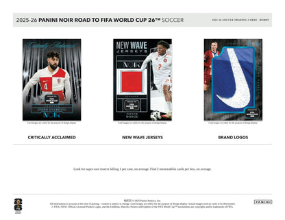 2025/26 Panini Noir Road to FIFA World Cup Soccer Hobby Box | Columbia Sports Cards - Columbia Hobby - Sports Card Boxes - Toploaders - Card Savers