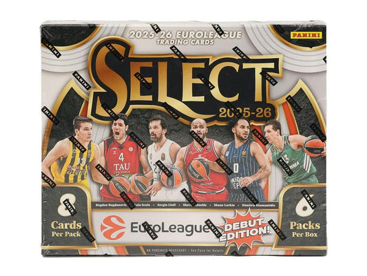 2025/26 Panini Select EuroLeague Basketball Hobby Box | Columbia Sports Cards - Columbia Hobby - Sports Card Boxes - Toploaders - Card Savers