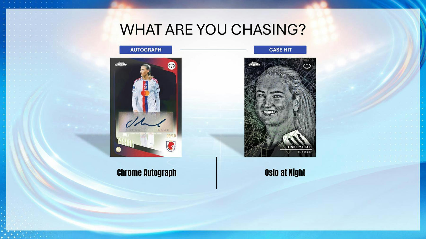 2025/26 Topps Chrome Women's UEFA Champions League Soccer Hobby Box | Columbia Sports Cards - Columbia Sports Cards