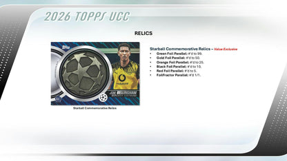 2025/26 Topps UEFA Club Competitions Soccer 7 - Pack Blaster Box | Columbia Sports Cards - Columbia Hobby - Sports Card Boxes - Toploaders - Card Savers