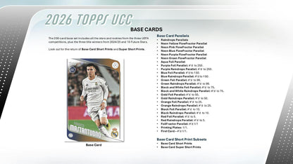 2025/26 Topps UEFA Club Competitions Soccer Hobby Box | Columbia Sports Cards - Columbia Hobby - Sports Card Boxes - Toploaders - Card Savers