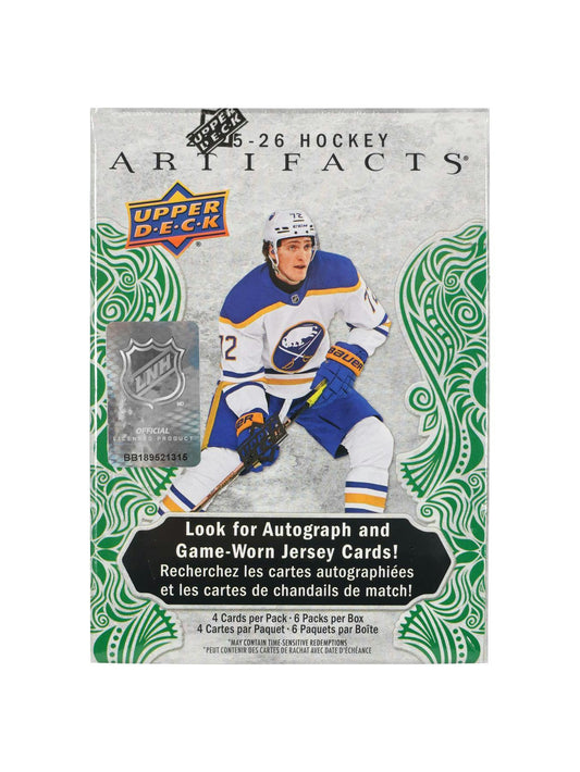 2025/26 Upper Deck Artifacts Hockey 6 - Pack Blaster Box | Columbia Sports Cards - Columbia Sports Cards