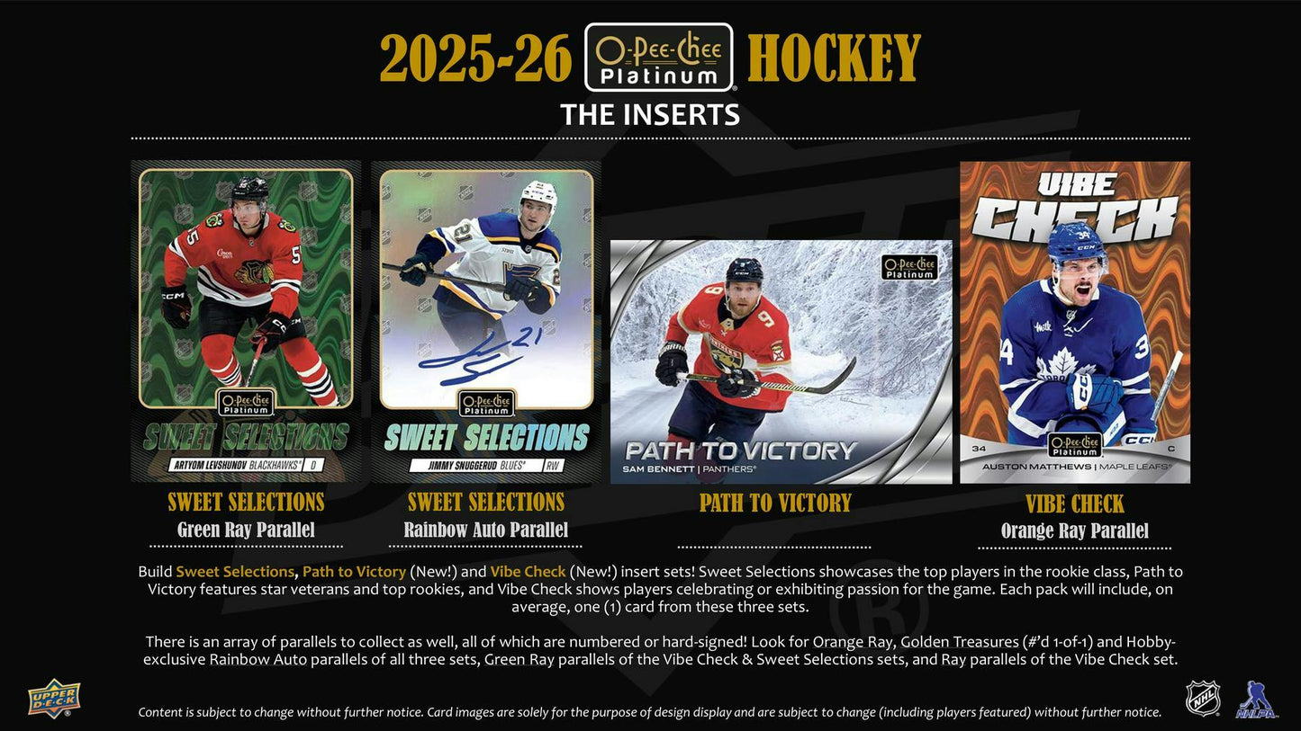 2025/26 Upper Deck O - Pee - Chee Platinum Hockey Hobby Box - Columbia Hobby - Sports Card Boxes - Toploaders - Card Savers