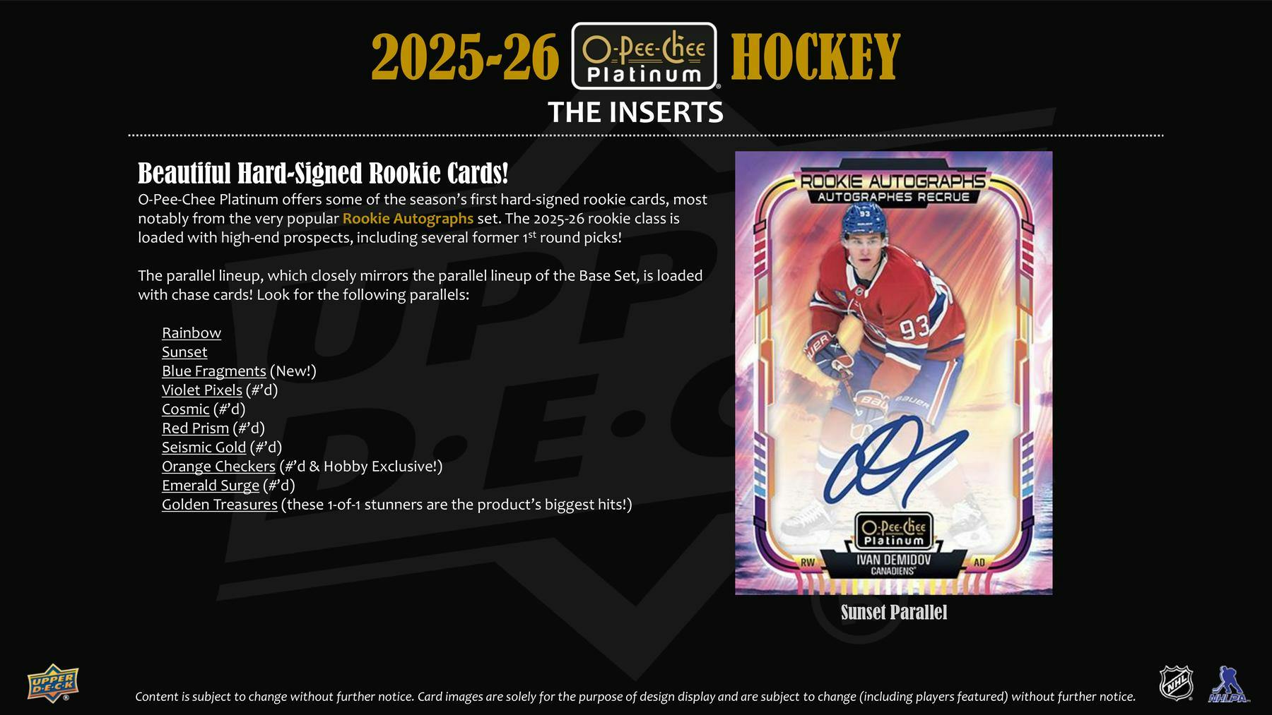 2025/26 Upper Deck O - Pee - Chee Platinum Hockey Hobby Box - Columbia Hobby - Sports Card Boxes - Toploaders - Card Savers