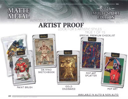 2026 Wild Card Matte Metal Multi-Sport Edition Hobby Box | Columbia Sports Cards | Columbia Hobby - Sports Card Boxes - Toploaders - Card Savers.