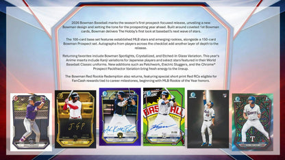 2026 Bowman Baseball Jumbo Box | Columbia Sports Cards - Columbia Hobby - Sports Card Boxes - Toploaders - Card Savers