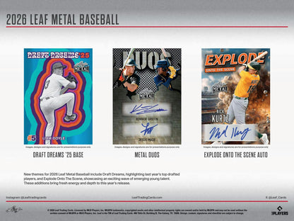 2026 Leaf Metal Baseball Hobby Box | Columbia Sports Cards - Columbia Hobby - Sports Card Boxes - Toploaders - Card Savers