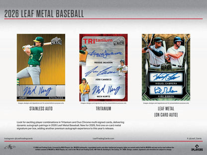 2026 Leaf Metal Baseball Hobby Box | Columbia Sports Cards - Columbia Hobby - Sports Card Boxes - Toploaders - Card Savers